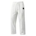 thumbnail image 1 of cfhntfmh Mens Beach Pants Drawstring Straight Leg Lightweight Pants with Pockets Loose Trendy Outfits (White,X-Large), 1 of 5
