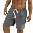 thumbnail image 1 of cfhntfmh Mens Casual Gym Workout Shorts Solid Color Low Waist Jogger with Pockets Lounge Sweat Shorts with Drawstring, 1 of 7