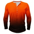 thumbnail image 1 of cfhntfmh Mens Henley Shirts Big and Tall Long Sleeve Casual T-Shirts Basic Classic Cotton Tee Shirts Gradient Color Shirt, 1 of 4