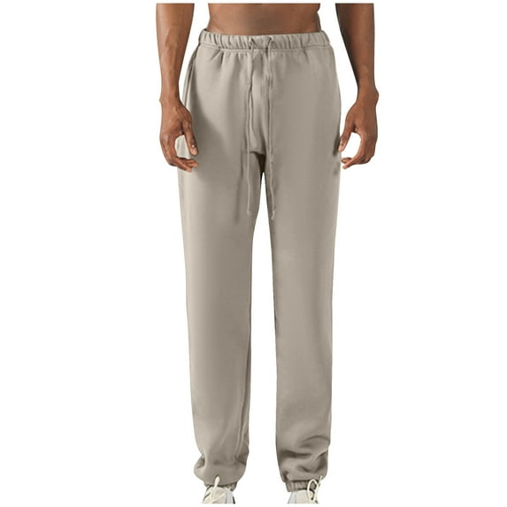 cfhntfmh Mens Jogger Lightweight Athletic Workout Pants Cinch Bottom Solid Jogging Fall Fashion Sweatpants for Gym（Moss color,X-Large)