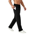 thumbnail image 1 of cfhntfmh Mens Running Pants Lightweight Straight Leg Drawstring Pants with Pockets Elastic Waisted Workout Pants (Black,3X-Large), 1 of 6