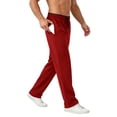 thumbnail image 1 of cfhntfmh Mens Running Pants Lightweight Straight Leg Drawstring Pants with Pockets Elastic Waisted Workout Pants (Red,X-Large), 1 of 6