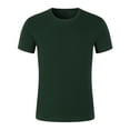 thumbnail image 1 of cfhntfmh Mens Short Sleeve T-Shirts Summer Casual Breathable Crewneck Sports Shirts Basic Solid Color Athletic Tees, 1 of 3