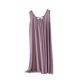 thumbnail image 1 of cfhntfmh Nightgown for Women Sleepwear Soft Sleeveless Scoop Neck Back Drawstring Nightshirt Pleated Comfy Pajama Dress, 1 of 7