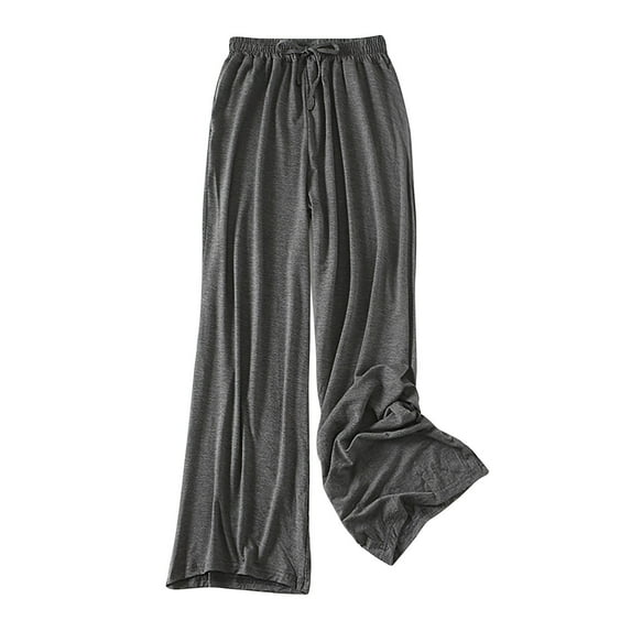 cfhntfmh Pajama Pants for Women Elastic Waist Lounge Drawstring Long Pants Baggy Straight Leg Sleepwear Pjs Bottoms