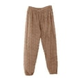 thumbnail image 1 of cfhntfmh Pajama Pants for Women Fuzzy Warm Fleece Elastic Waisted Lounge Pants Comfy Plush Sleepwear Pjs Bottoms, 1 of 4