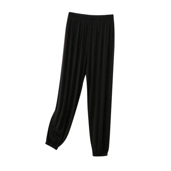 cfhntfmh Pajama Pants for Women Soft Elastic Waist Lounge Jogger Pants Casual Lightweight Baggy Sleepwear Pjs Bottoms