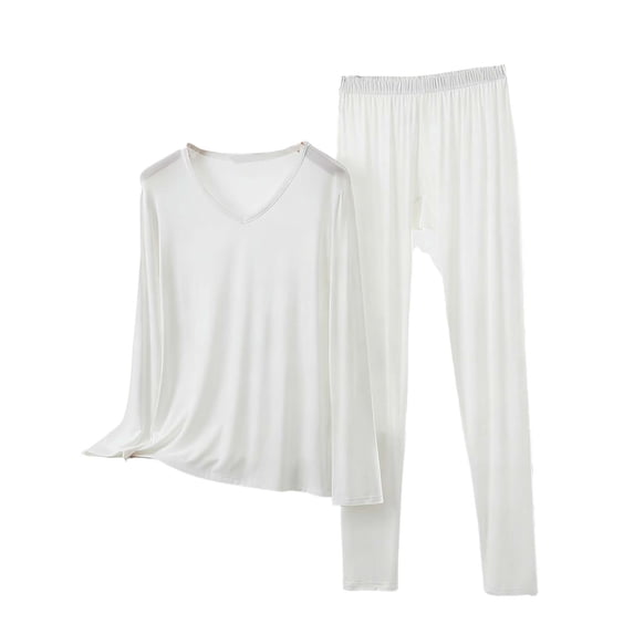 cfhntfmh Pajama Sets for Women Plus Size 2 Piece Lounge Set Long Sleeve V Neck Tops and Long Pants Soft Comfy Pjs Sleepwear Outfits