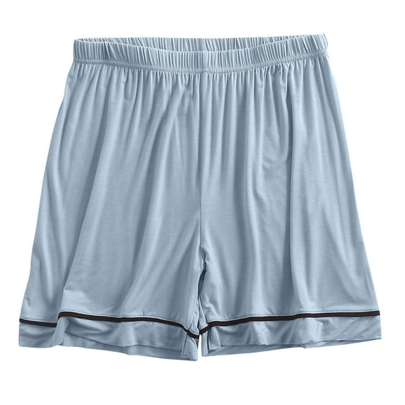 cfhntfmh Pajama Shorts for Women Soft High Elastic Waist Comfy Sleep Shorts Baggy Wide Leg Loungewear Sleepwear