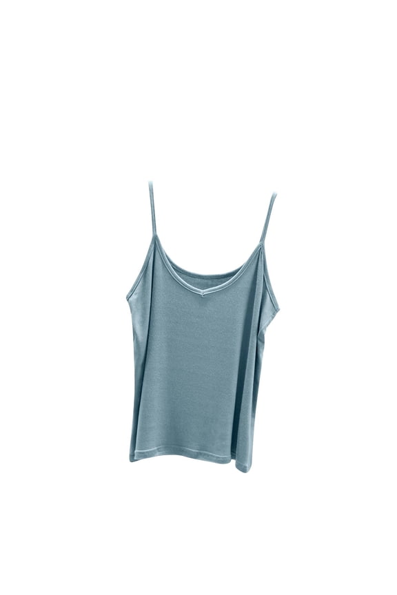 Pajama Tops for Women Soft Sleeveless Scoop Neck Sleep Camisole Sleepwear Spaghetti Strap Basic Cami Undershirts