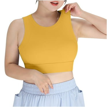 cfhntfmh Plus Size Bras for Women Wirefree Push up Sports Bralettes Stretchy Fitness Running Gym Full Coverage Bras