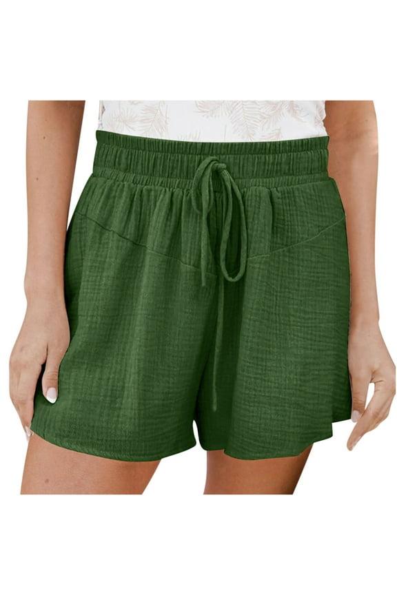 Womens Casual Shorts High Waisted 2025 Fashion Shorts Cute Comfy Summer Wide Leg Shorts Beach Vacation Shorts for Women