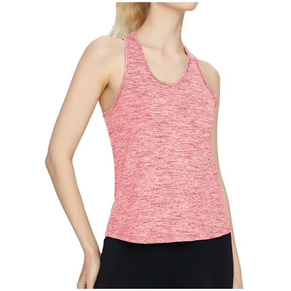 cfhntfmh Racerback Tank Tops for Women Workout Sleeveless V Neck Summer Loose T-Shirts Athletic Running Gym Shirts