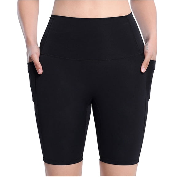 cfhntfmh Running Shorts for Women Seamless Elastic High Waist Athletic Shorts Summer Slim Workout Fitness Shorts with Pockets