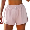 thumbnail image 1 of cfhntfmh Running Shorts for Women Summer Comfy Elastic Waist Soft Shorts Baggy Athletic Sports Activewear with Pockets, 1 of 4