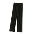 thumbnail image 1 of cfhntfmh Satin Pajama Pants for Women Sleepwear Solid Color Casual Sleepwear Pants Lounge Elastic Waist Pjs Bottoms, 1 of 3