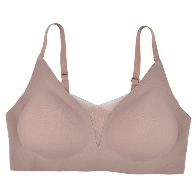 cfhntfmh Seamless Bras for Women Comfort Adjustable Strap Wireless Mesh