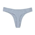 thumbnail image 1 of cfhntfmh Seamless Thongs for Women Cotton Low Waist Comfort Thongs Panties Stretchy No Show Underwear, 1 of 6