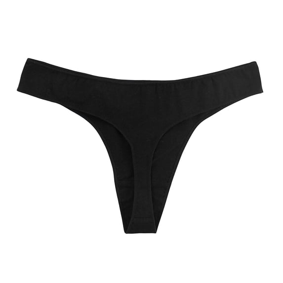 cfhntfmh Seamless Thongs for Women Cotton Low Waist Comfort Thongs Panties Stretchy No Show Underwear