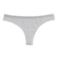 thumbnail image 1 of cfhntfmh Seamless Thongs for Women Cotton Low Waisted Thongs Underwear Soft Breathable G-String Bikini Panties, 1 of 3