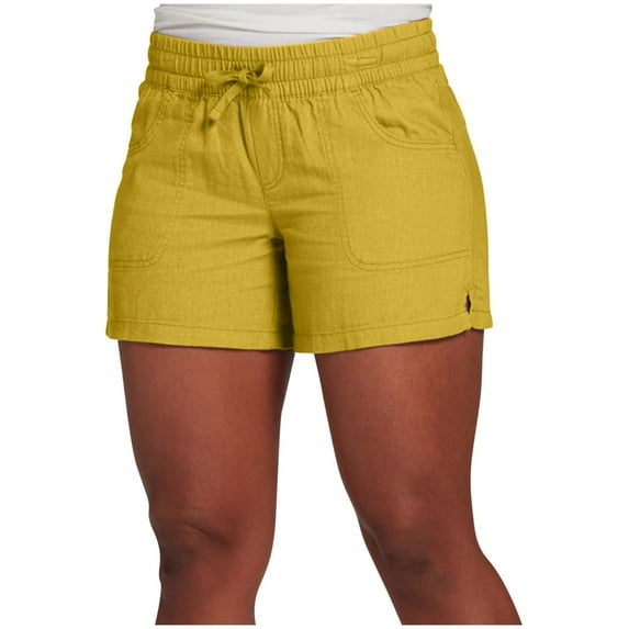 cfhntfmh Shorts for Women Cotton Linen Summer Baggy High Waisted Drawstring Pants Casual Solid Color Beach Shorts