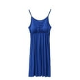 thumbnail image 1 of cfhntfmh Sleep Dress for Women Sleepwear Ruched Sleeveless Slip Nightwear Dress Lounge Spaghetti Strap Pajama Dress, 1 of 3
