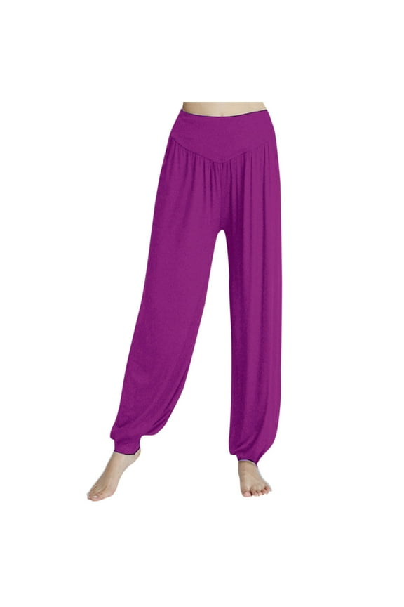 Sleep Pants for Women Loose Elastic Waist Sleepwear Jogger Track Pants Comfy Solid Color Pajama Bottoms
