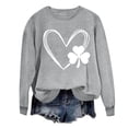 thumbnail image 1 of cfhntfmh St.Patrick's Day Shirt for Women Soft Fashion Printed Crewneck Long Sleeve Pullover Tees Casual Loose Tops Gift, 1 of 4