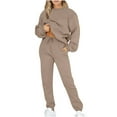 thumbnail image 1 of cfhntfmh Sweatsuits Women 2 Piece Outfits Crewneck Fleece Sweatshirts Sets Lounge Sweatpants Tracksuits Women Fall Clothes, 1 of 6