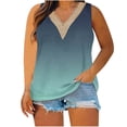 thumbnail image 1 of cfhntfmh Tank Tops for Women 2024 Plus Size Casual Print Sleeveless Comfy Shirts Soft Lace V Neck Lounge T-Shirts, 1 of 4