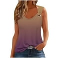 thumbnail image 1 of cfhntfmh Tank Tops for Women Summer Trendy Sleeveless T Shirts Scoop Neck Cami Blouses Casual Vacation Tunic Tank Tops, 1 of 5