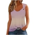 thumbnail image 1 of cfhntfmh Tank Tops for Women Summer Trendy Sleeveless T Shirts Scoop Neck Cami Blouses Casual Vacation Tunic Tank Tops, 1 of 5