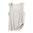 thumbnail image 1 of cfhntfmh Tank Tops for Women Plain Summer Square Neck Sleeveless Casual Shirts Ribbed Knit Slim Basic Clothes, 1 of 6