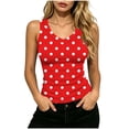 thumbnail image 1 of cfhntfmh Tank Tops for Women V Neck Summer Casual Sleeveless Shirts Ribbed Knit Basic Slim Fitted Vest, 1 of 7
