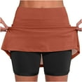 thumbnail image 1 of cfhntfmh Tennis Skirt for Women 2 in 1 High Waisted Athletic Golf Skorts Running Workout Skirts Lightweight Skirt Shorts for Running, 1 of 6