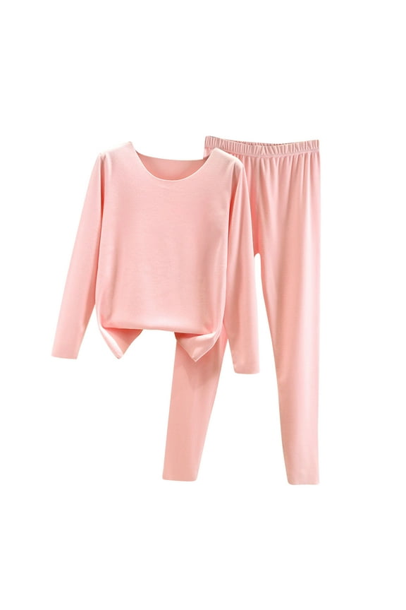 Thermal Underwear for Women Long Sleeve Soft Base Layer Pajama Set Winter Cold Weather Top with Bottom