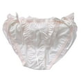 thumbnail image 1 of cfhntfmh Underwear for Women Panties Lace Ruffled Bow Knot Cute Underwear Breathable Comfy Briefs, 1 of 3
