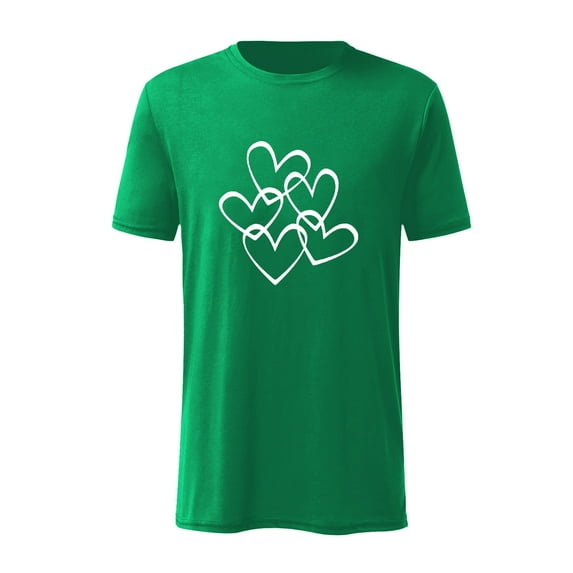 cfhntfmh Valentine's Day T Shirts for Men Short Sleee Cotton Round Neck Casual Tees Cute Graphic Printed Shirts Clothes