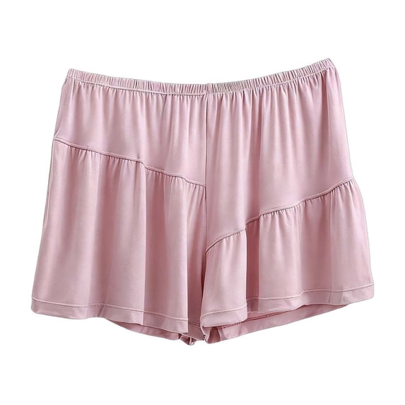 cfhntfmh Wide Leg Pajama Shorts for Women Plus Size Casual High Waist Modal Sleep Shorts Loose Comfy Lounge Pj Bottoms