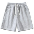 thumbnail image 1 of cfhntfmh Wide Leg Shorts for Men Summer Loose Elastic Waisted Casual Shorts with Pockets for Running Workout Athletic, 1 of 5