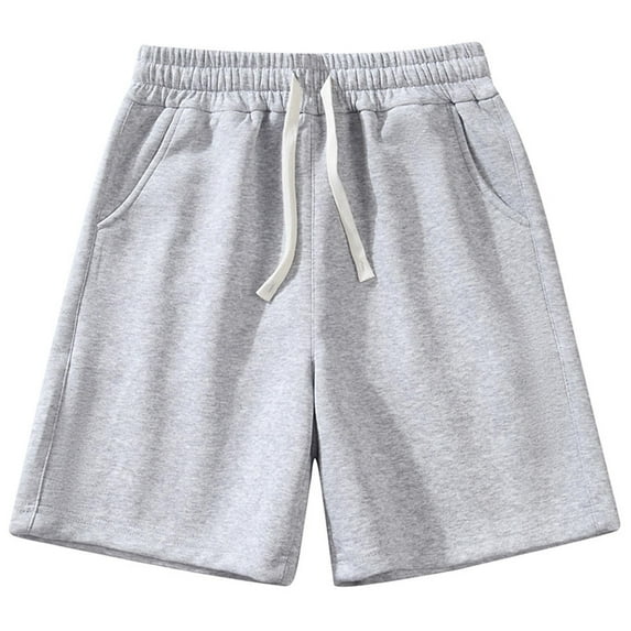 cfhntfmh Wide Leg Shorts for Men Summer Loose Elastic Waisted Casual Shorts with Pockets for Running Workout Athletic