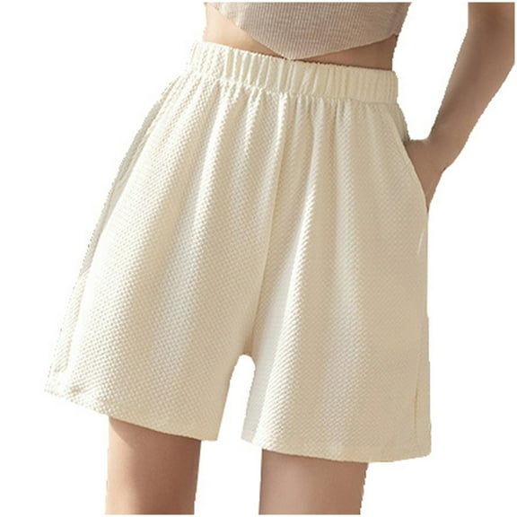 cfhntfmh Wide Leg Shorts for Women Loose High Elastic Waisted Summer Shorts Baggy Wide Leg Flowy Vacation Shorts