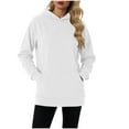 thumbnail image 1 of cfhntfmh Winter Clothing for Women Hoodies Sweatshirt Long Sleeve Oversized Pullover Drawstring Textured Casual Pullover Tops, 1 of 7