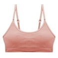 thumbnail image 1 of cfhntfmh Wireless Bras for Women Seamless Adjustable Spaghetti Strap Bralette Full Coverage Ribbed Soft Everyday Bras, 1 of 3
