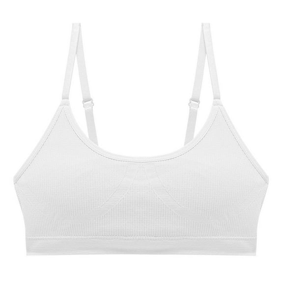 cfhntfmh Wireless Bras for Women Seamless Adjustable Spaghetti Strap Bralette Full Coverage Ribbed Soft Everyday Bras