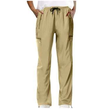 cfhntfmh Women Cargo Pants Athletic Elastic High Waist Sweatpants with Pockets Quick Dry Outdoor Climbing Jogger Pants