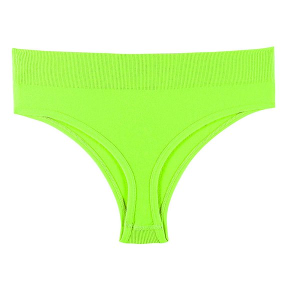 cfhntfmh Women Thongs High Cut Stretchy Low Waist Underwear Seamless Solid Color G-String Thongs Panties
