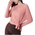thumbnail image 1 of cfhntfmh Women's Long Sleeve T-Shirt Workout Tops Crew Neck Tunic Yoga Gym Tops Athletic Basic Tshirt Women Fall Clothes, 1 of 3