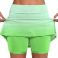 thumbnail image 1 of cfhntfmh Women's Mini Tennis Skirt with Shorts Athletic Workout Gradient Color Golf Skorts Trendy Summer Gym Shorts, 1 of 6