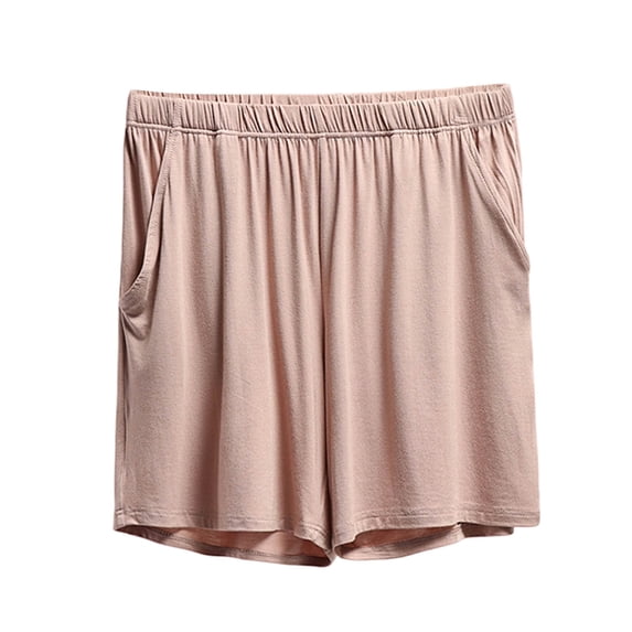 cfhntfmh Women's Pajama Shorts Soft Lightweight Sleep Lounge Shorts Summer Flowy Comfy Sleepwear with Pockets